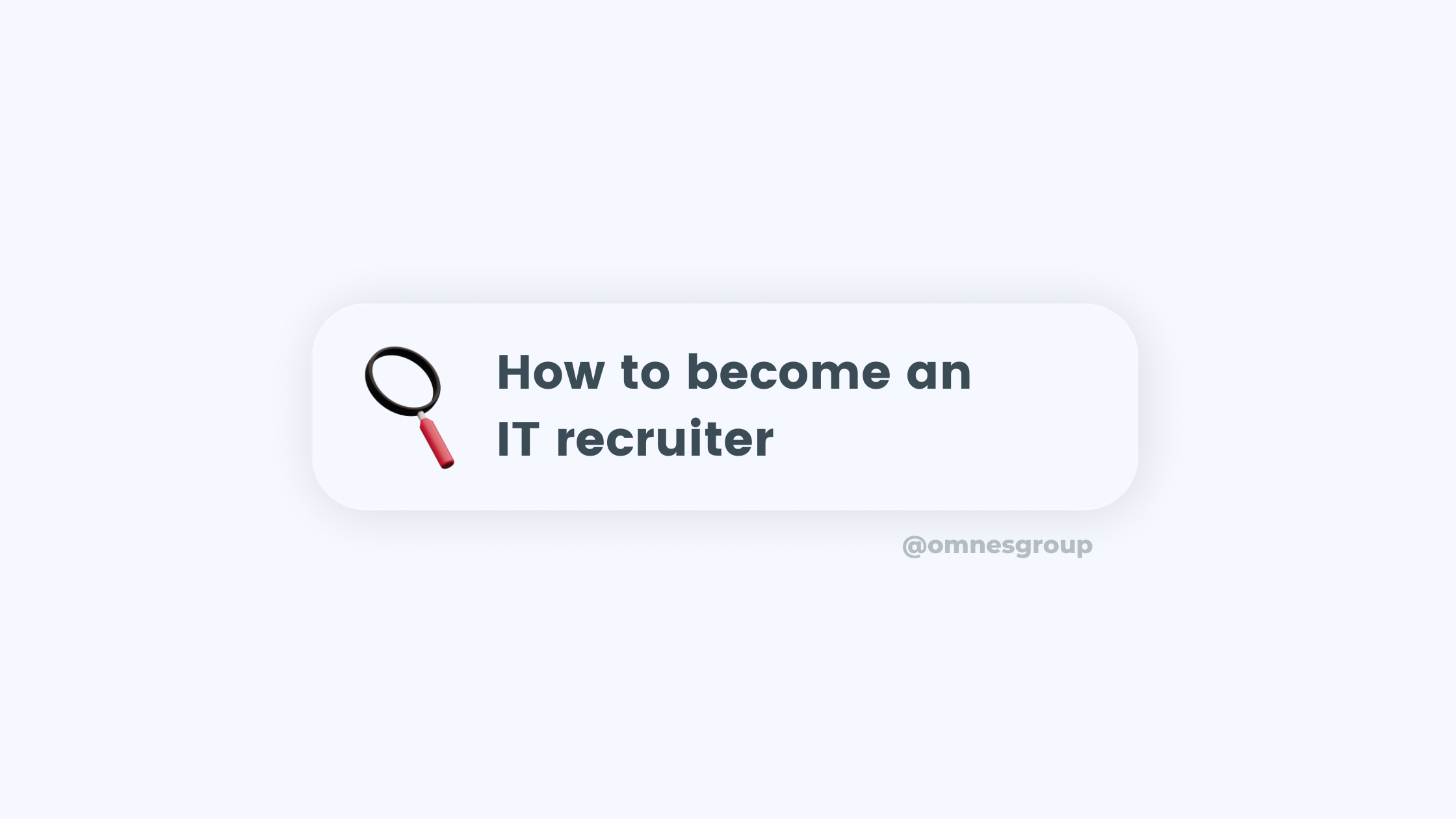 become an it recruiter