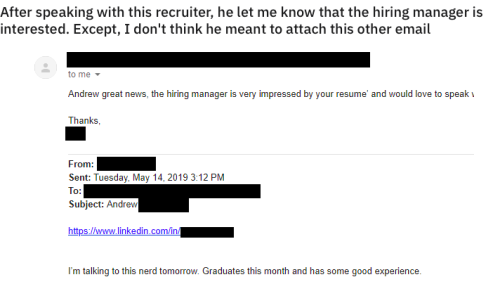 email recruiter
