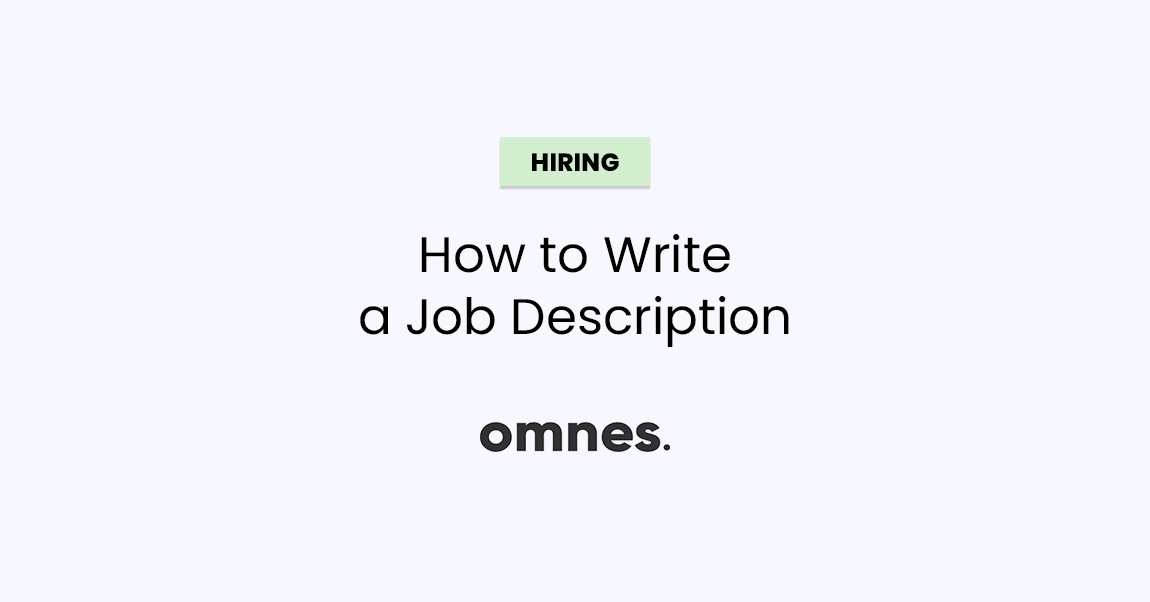 how to write a job description