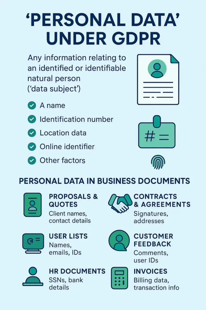 GDPR personal data