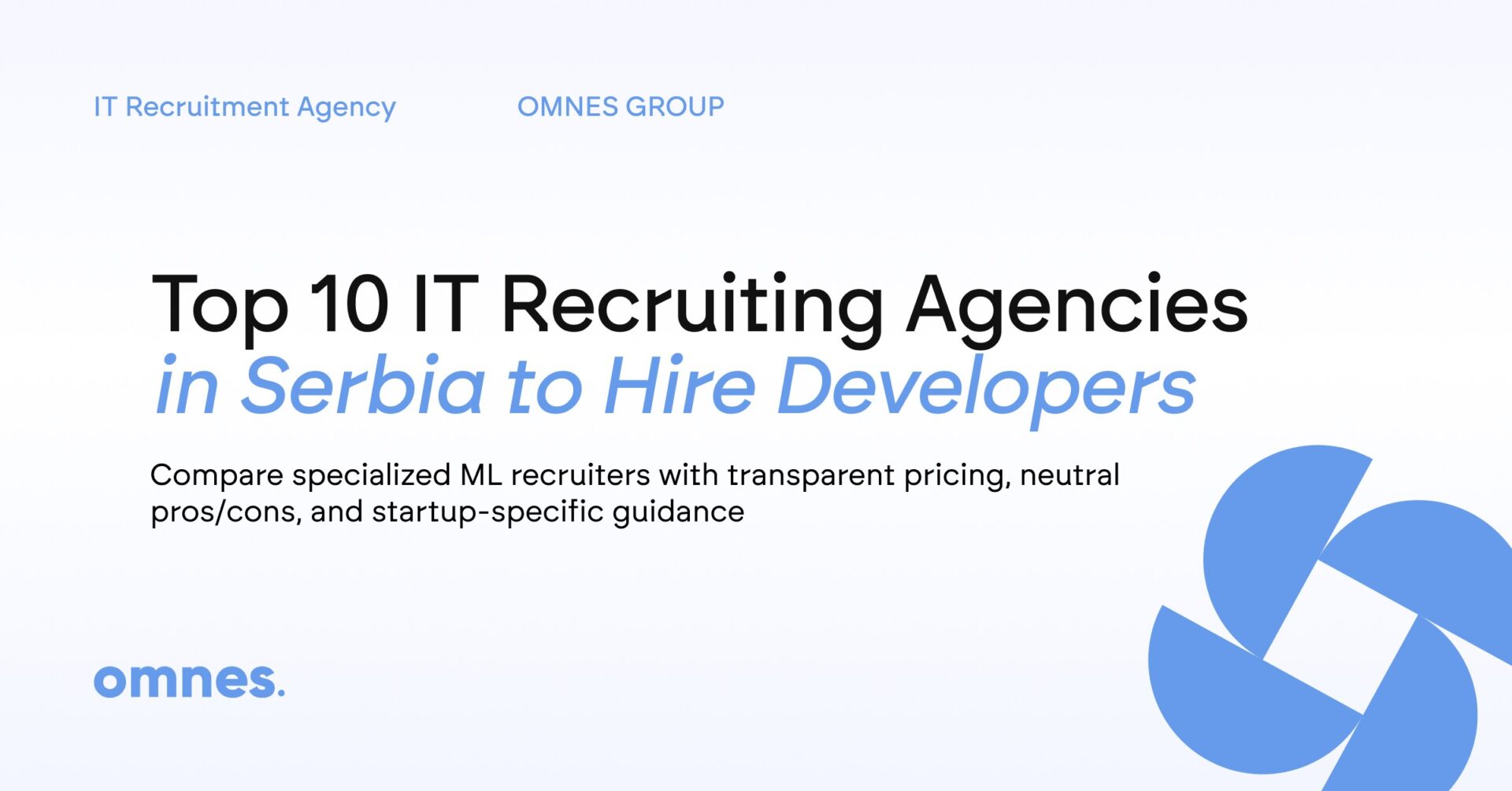IT RECRUITMENT AGENCY SERBIA
